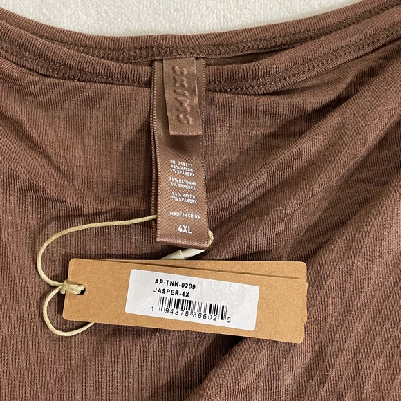 NWT Skims Sleep Spaghetti Tank Top in Jasper Size 4X - Picture 3 of 3